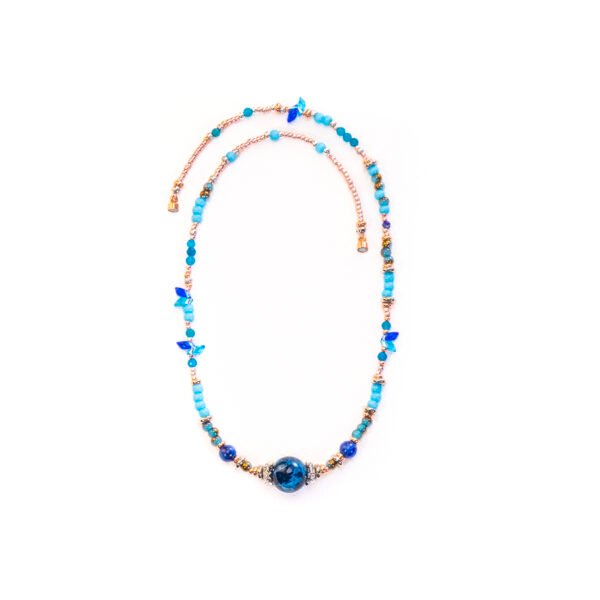 Glorious Blue Bloom-Blue Phantom necklace-and-bracelet - Image 3