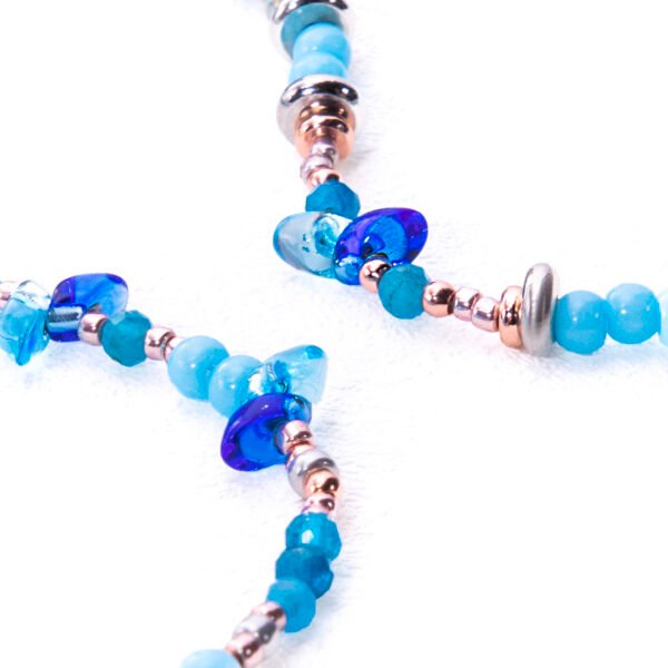 Glorious Blue Bloom-Blue Phantom necklace-and-bracelet - Image 6