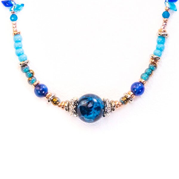 Glorious Blue Bloom-Blue Phantom necklace-and-bracelet - Image 5