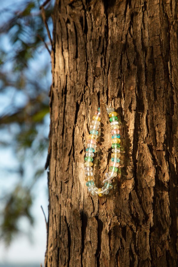 Effortless Contemplation-Colored Topaz Butterfly Bracelet - Image 4